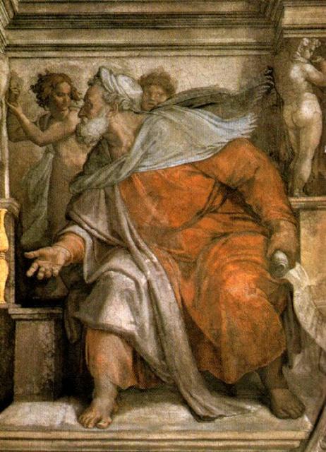 Ezékiel próféta (Sixtus-kápolna, Vatikán) – Michelangelo Buonarroti